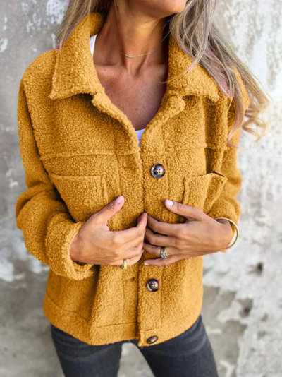 Mara - Damenjacke mit Felltextur