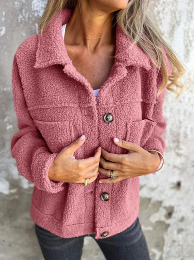 Mara - Damenjacke mit Felltextur